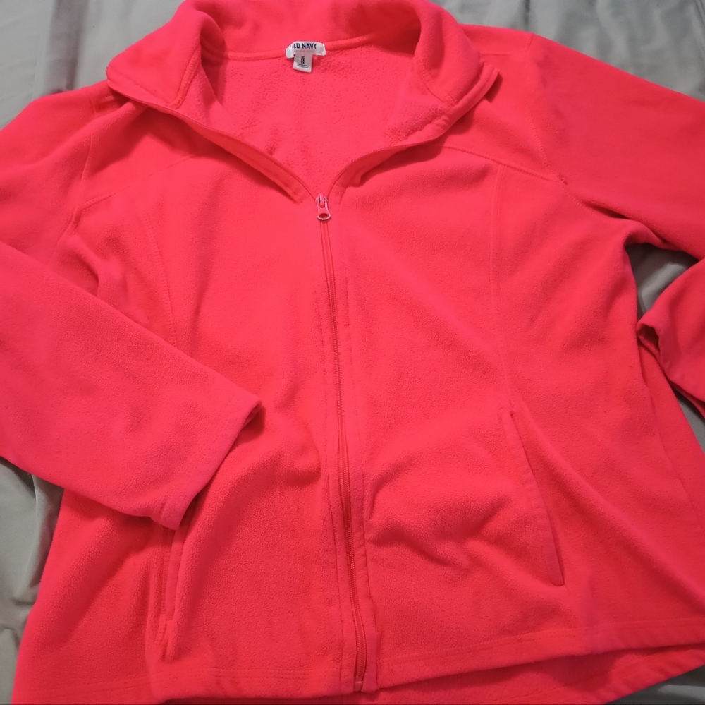 Old navy coat hot pink size xl